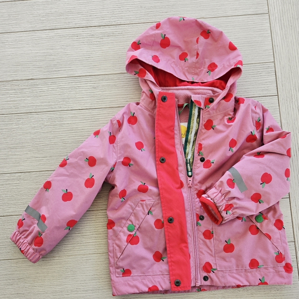 Mini Boden Kids' 3-in-1 Waterproof Jacket In Formica Apples (2/3)